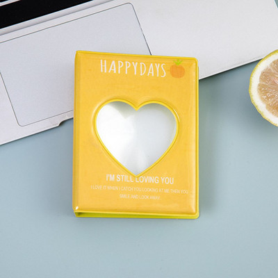 Crtani 3 inčni šuplji album u obliku srca, kvadratni šuplji tiskani foto album sa 36 mini fotografija foto album kolekcionarski predmeti