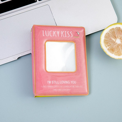 Crtani 3 inčni šuplji album u obliku srca, kvadratni šuplji tiskani foto album sa 36 mini fotografija foto album kolekcionarski predmeti