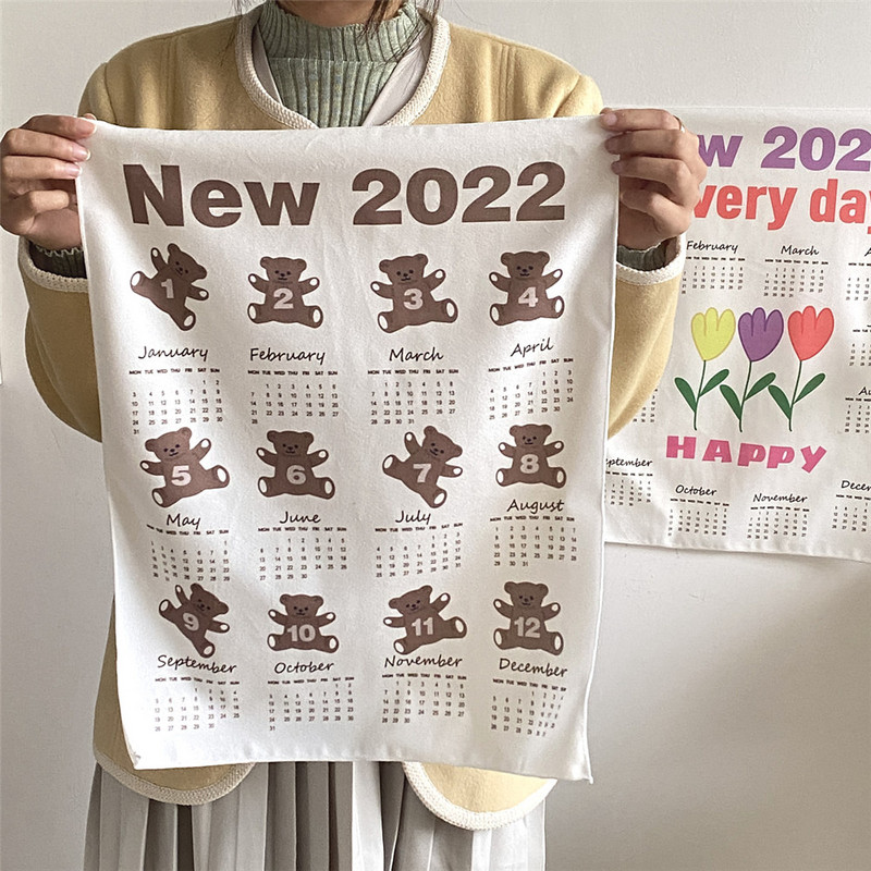 2023 Ημερολόγιο Τοίχου Δημιουργικό Καρτούν Ημερολόγια Αρκούδας Γυναικεία Κορίτσι Κρεμαστό Πανί Διακόσμηση Σπίτι Υπνοδωμάτιο Κρεβατοκάμαρα Αφίσα 46X36cm