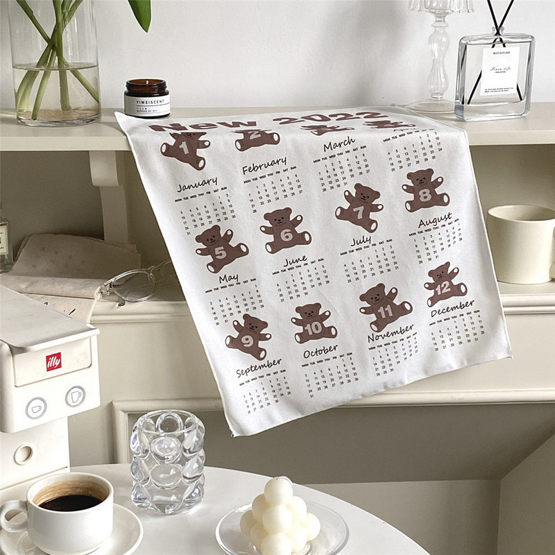 2023 Ημερολόγιο Τοίχου Δημιουργικό Καρτούν Ημερολόγια Αρκούδας Γυναικεία Κορίτσι Κρεμαστό Πανί Διακόσμηση Σπίτι Υπνοδωμάτιο Κρεβατοκάμαρα Αφίσα 46X36cm