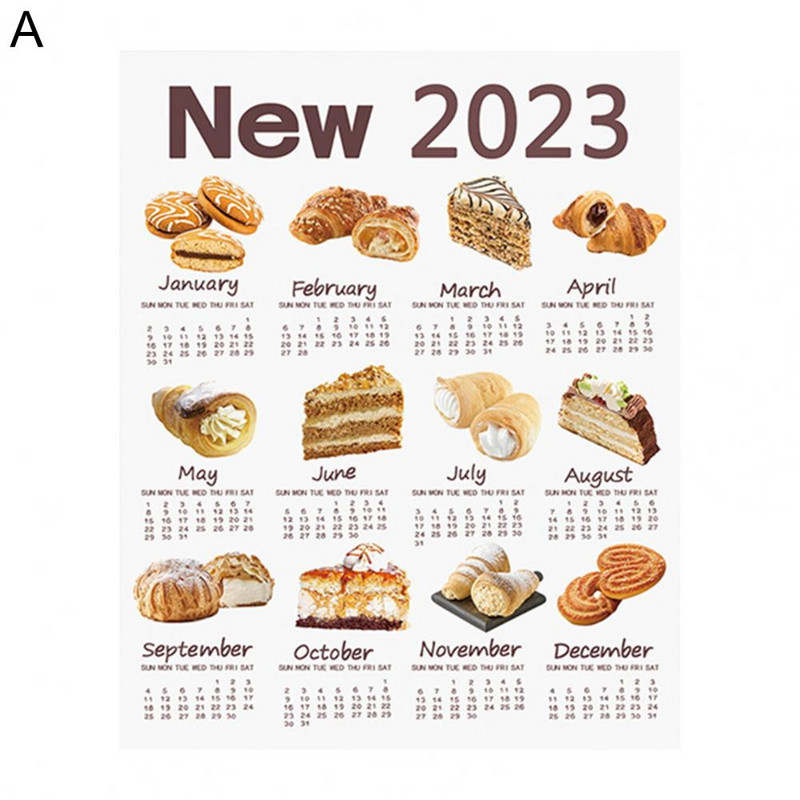 Sieninis kalendorius Patrauklus ekologiškas nuotraukų rekvizitas miegamajam 2023 m. Sieninio kalendoriaus kalendoriaus pakabinamas audinys