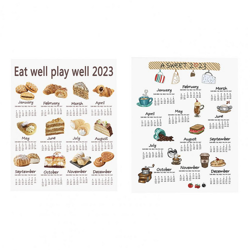 Sieninis kalendorius Patrauklus ekologiškas nuotraukų rekvizitas miegamajam 2023 m. Sieninio kalendoriaus kalendoriaus pakabinamas audinys