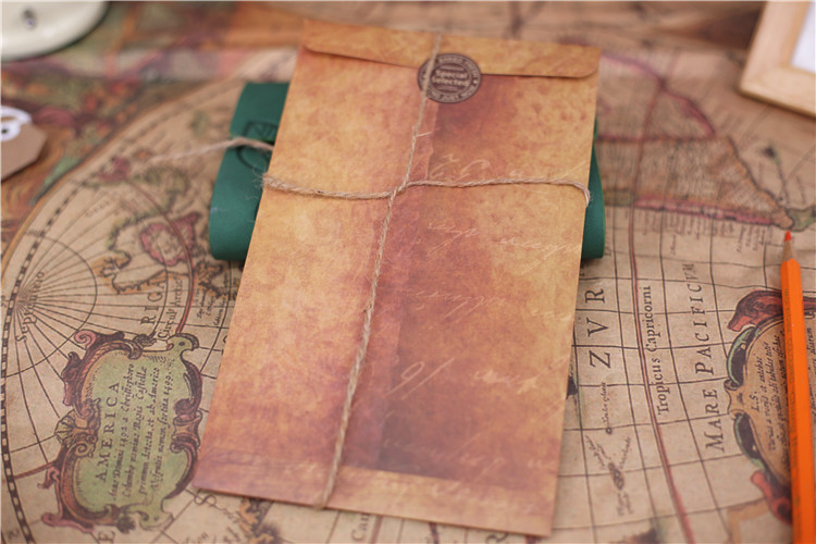 10 tk/partii retro kraft ümbrikukomplekt loominguline äri ümbrikud vintage pulmapaberpost Kutse Scrapbooking Gift