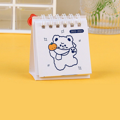 2023 m. mini stalinis kalendorius Rašomasis stalas Animacinių filmų dekoravimo kalendorius Mokyklos biuro stalai Rašomojo stalo dekoravimas Paprastas kasdienis mini stovo kalendorius