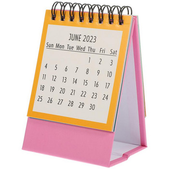 2023 Desk Calendar Standing Scheduler Επιτραπέζιο Spiral Year Mini Planning Ten Agenda Planner Modern Small Daily Scheduler
