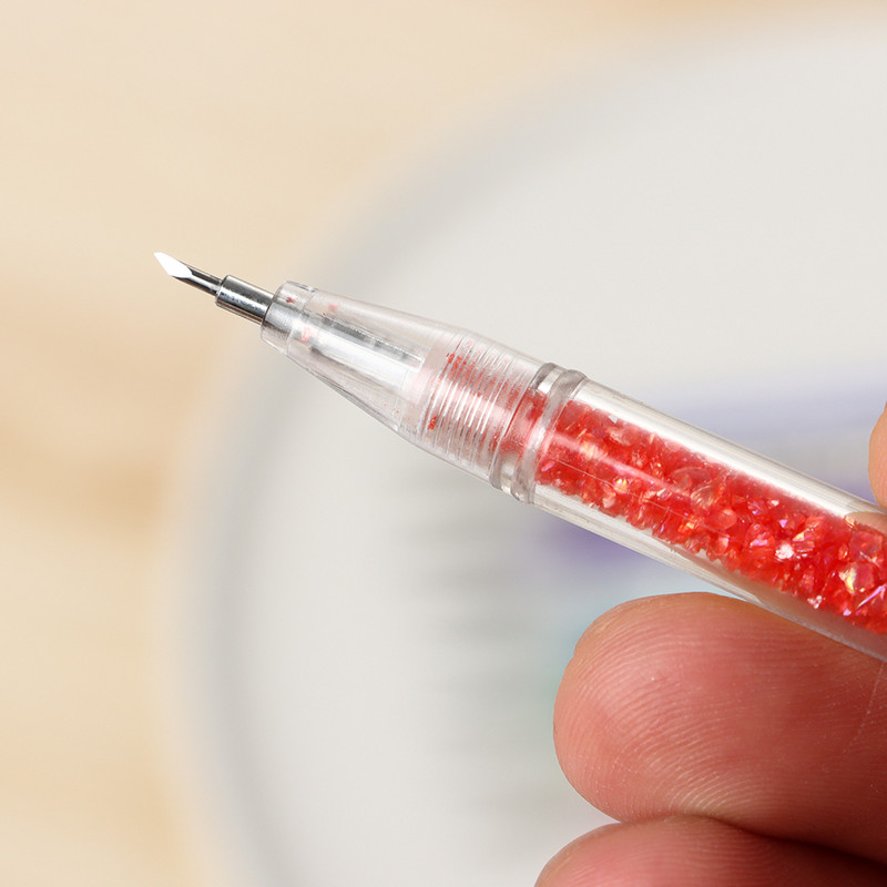 DIY 5D Teemantmaali paberilõikur Ristpistes Täiuslikult värviv pliiatsikujuline käekaitse Kaitse keraamilise lõikuri tarvikud