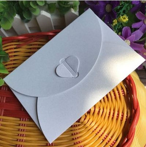 (10 komada/lot) Mini 10,5x7,2 cm Ljubavna kopča Biserne omotnice Pozivnice za vjenčanje Novogodišnje čestitke Božićne čestitke