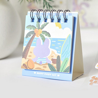 Mini stolni kalendar Cute Rabbit 2023. Za organizaciju događaja Dnevni planeri Podsjetnici Potrepštine za kućni ured Slatki kalendar za pisanje