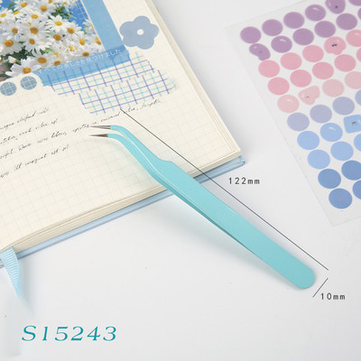 Mr.paper 8 stilova višenamjenska pinceta u boji slatkiša Kreativna mala svježa visokoelastična ručna kopča za račun od nehrđajućeg čelika