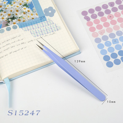 Mr.paper 8 stilova višenamjenska pinceta u boji slatkiša Kreativna mala svježa visokoelastična ručna kopča za račun od nehrđajućeg čelika