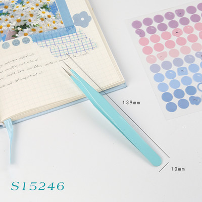 Mr.paper 8 stilova višenamjenska pinceta u boji slatkiša Kreativna mala svježa visokoelastična ručna kopča za račun od nehrđajućeg čelika