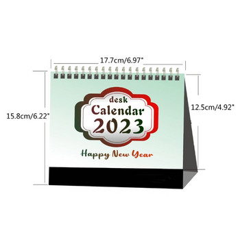 Επιτραπέζιο Ημερολόγιο 2023 Πρωτοχρονιά 12 Μήνες Μόνιμη Επιτραπέζια Ημερολόγιο Πολύχρωμα Μηνιαία Σχέδια για Καθηγητές Γραφείου Εργασίας
