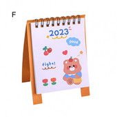 Excelent Calendar de birou Ușor Adorabil Practic Mini 2023 Desene animat Calendar de birou Ornament 2023 Calendar Data de înregistrare