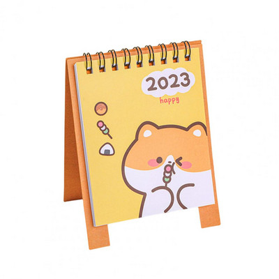 Excelent Calendar de birou Ușor Adorabil Practic Mini 2023 Desene animat Calendar de birou Ornament 2023 Calendar Data de înregistrare