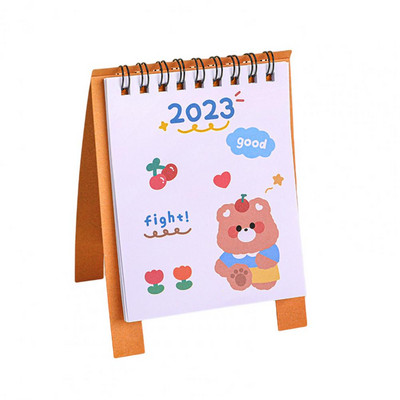 Excelent Calendar de birou Ușor Adorabil Practic Mini 2023 Desene animat Calendar de birou Ornament 2023 Calendar Data de înregistrare