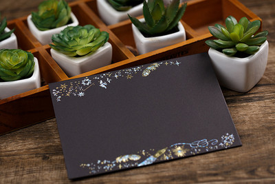 Senovinis bronzinis plunksnų vokas Gležna gitara Bling Auksiniai vokai Laiškų rinkinys Meilė Prisipažinkite merginai dovanų laiškų popieriai