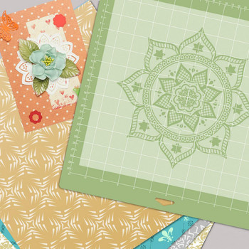 1 лист подложка за рязане, средно лепило, лепкава зелена квадратна решетка, неплъзгащи се подложки за рязане за художествен текстил, скрапбукинг, Направи си сам проекти