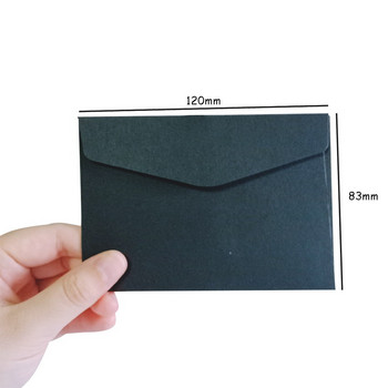 10 τμχ/παρτίδα 115mm*80mm DIY χάρτινος φάκελος πολλαπλών χρήσεων καραμέλα χρώμα πρόσκληση ευχετήριες κάρτες κάλυμμα δώρου φάκελος παράθυρο πορτοφολιού