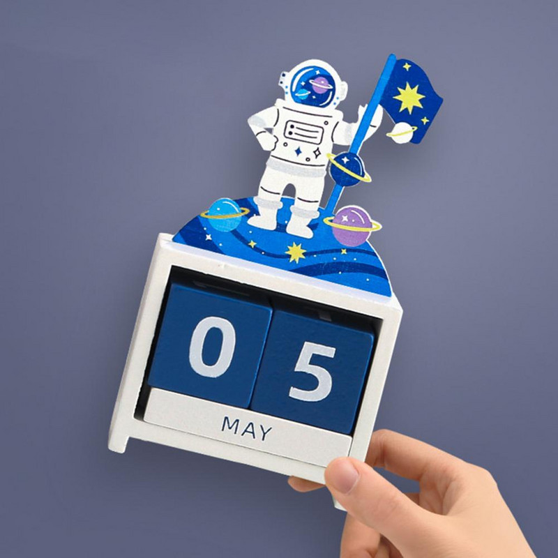 Kalendár Ornament Kreatívny pútavý dátum záznamu Drevený odpočítavací kalendár Ornament Stolový kalendár pre darčeky