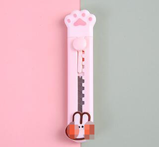 1kom pomoćni nož Ekspresni rezač za kutije Slatka ružičasta mačja šapa Otvarač omotnica Nož Studentski pribor Uredski materijal DIY Alati