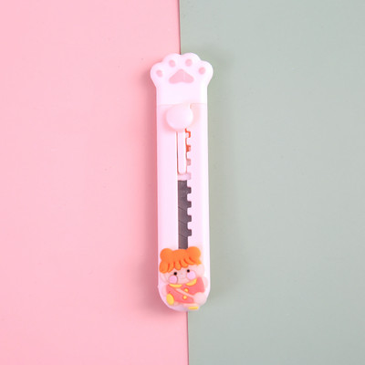 1kom pomoćni nož Ekspresni rezač za kutije Slatka ružičasta mačja šapa Otvarač omotnica Nož Studentski pribor Uredski materijal DIY Alati