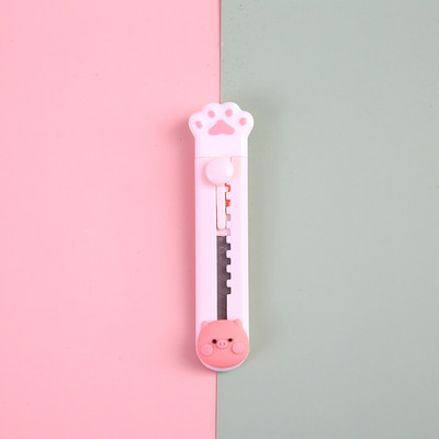 1kom pomoćni nož Ekspresni rezač za kutije Slatka ružičasta mačja šapa Otvarač omotnica Nož Studentski pribor Uredski materijal DIY Alati