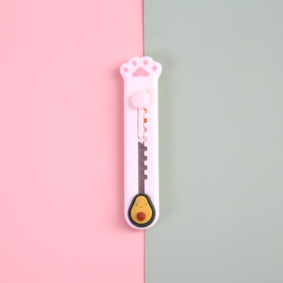 1kom pomoćni nož Ekspresni rezač za kutije Slatka ružičasta mačja šapa Otvarač omotnica Nož Studentski pribor Uredski materijal DIY Alati