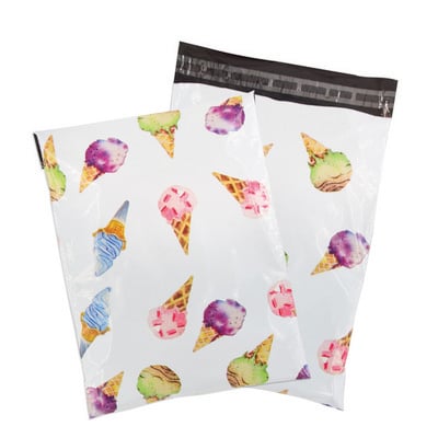 10PCS 10x13'' 25x33cm Printed Poli Mailer Omotnice za pakiranje sa samopečatom Kurirske vreće za pohranu Vreće za pakiranje odjeće