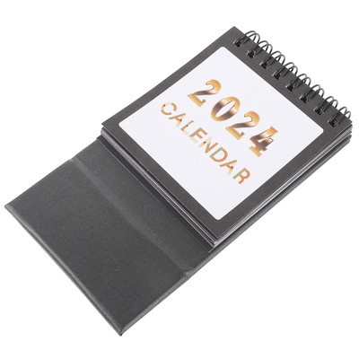 Επιτραπέζιο καβαλέτο 2024 Mini Desk Calendar Home Fine 10X7,5CM Νεωτερική διακόσμηση γραφείου Δώρο Λευκή Βίβλος Φοιτητής