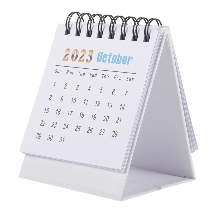 Επιτραπέζιο καβαλέτο 2024 Mini Desk Calendar Home Fine 10X7,5CM Νεωτερική διακόσμηση γραφείου Δώρο Λευκή Βίβλος Φοιτητής