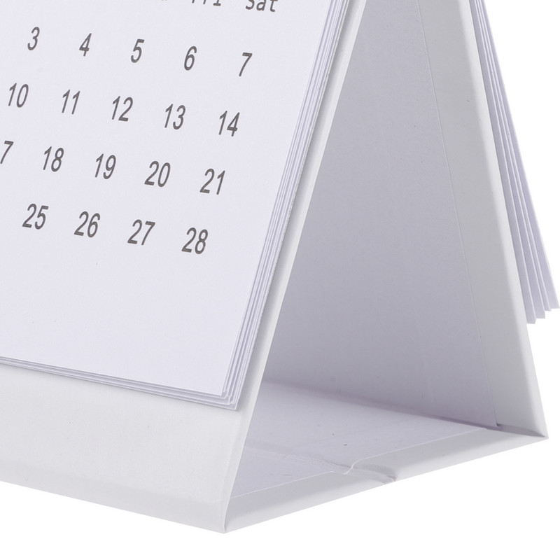 Επιτραπέζιο καβαλέτο 2024 Mini Desk Calendar Home Fine 10X7,5CM Νεωτερική διακόσμηση γραφείου Δώρο Λευκή Βίβλος Φοιτητής