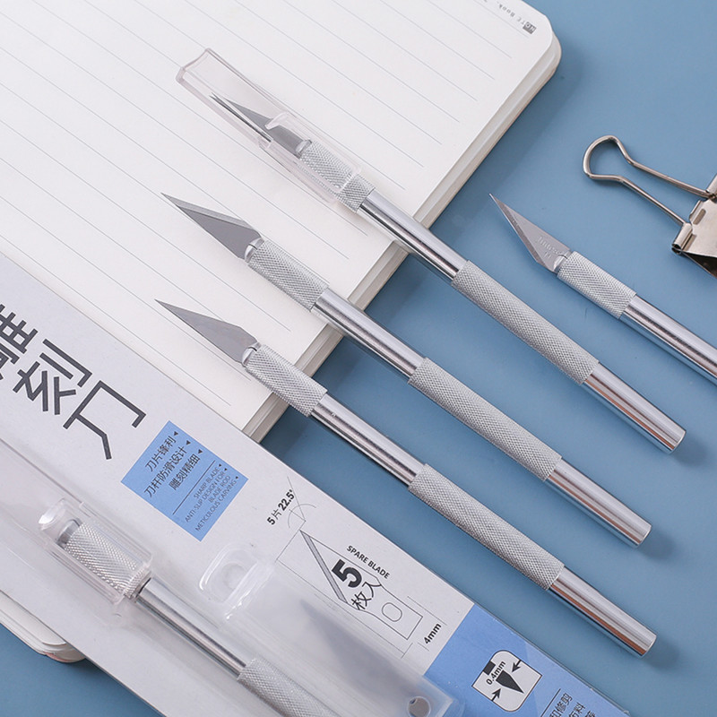 Mr.paper Gumeni pečat s metalnom drškom Poseban set noževa za graviranje Ručni račun Potrepštine za rezanje Pribor za pisanje Uslužni nož