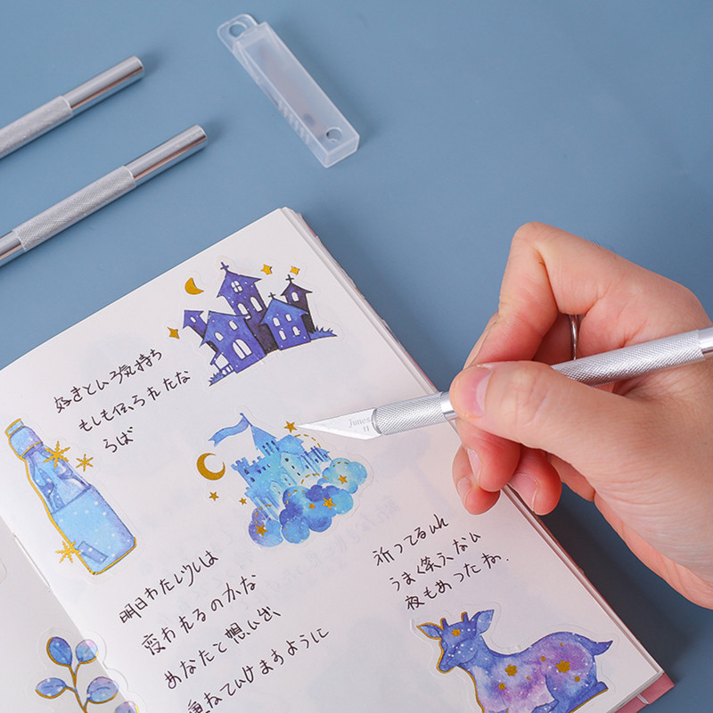 Mr.paper Gumeni pečat s metalnom drškom Poseban set noževa za graviranje Ručni račun Potrepštine za rezanje Pribor za pisanje Uslužni nož