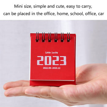 Calendar 2022 2023 Solid Color Mini Desk Calendar Desktop Standing Calendars Kawaii Calendar Planner Σχολικά είδη γραφείου