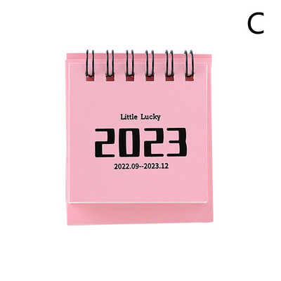 Kalendár 2022 2023 Jednofarebný mini stolový kalendár Stolný stojaci kalendár Kawaii Kalendár Plánovač Školské kancelárske potreby