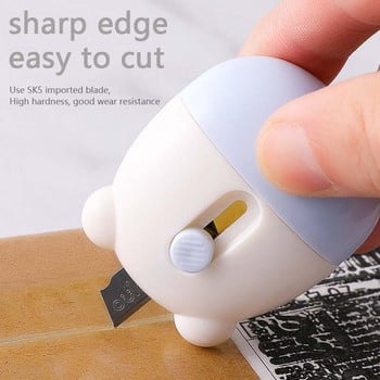 2 σε 1 Cute Bear Utility Knife Creative Mini Correction Tape Students Εγχειρίδιο Paper Cutter DIY Supplies Σχολική γραφική ύλη