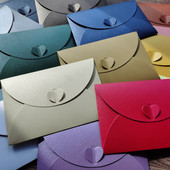 Μεγάλο μέγεθος Ρομαντικό Αγάπη Πόρπη Ρετρό Χρώμα Πέρλα Χοντρό χαρτόνι Φάκελοι Προσκλητήριο γάμου Φάκελος Δώρο Φάκελος DIY Χειροτεχνίες