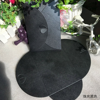 Μεγάλο μέγεθος Ρομαντικό Αγάπη Πόρπη Ρετρό Χρώμα Πέρλα Χοντρό χαρτόνι Φάκελοι Προσκλητήριο γάμου Φάκελος Δώρο Φάκελος DIY Χειροτεχνίες