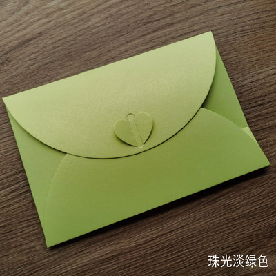 Μεγάλο μέγεθος Ρομαντικό Αγάπη Πόρπη Ρετρό Χρώμα Πέρλα Χοντρό χαρτόνι Φάκελοι Προσκλητήριο γάμου Φάκελος Δώρο Φάκελος DIY Χειροτεχνίες