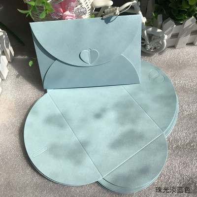 Μεγάλο μέγεθος Ρομαντικό Αγάπη Πόρπη Ρετρό Χρώμα Πέρλα Χοντρό χαρτόνι Φάκελοι Προσκλητήριο γάμου Φάκελος Δώρο Φάκελος DIY Χειροτεχνίες