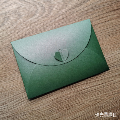 Μεγάλο μέγεθος Ρομαντικό Αγάπη Πόρπη Ρετρό Χρώμα Πέρλα Χοντρό χαρτόνι Φάκελοι Προσκλητήριο γάμου Φάκελος Δώρο Φάκελος DIY Χειροτεχνίες