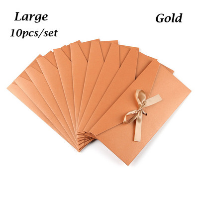 10 buc/lot set de plicuri pentru cadou, plicuri pentru invitații, carduri de papetărie, plic de casamento, plic kraft, plic roșu