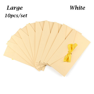 10 buc/lot set de plicuri pentru cadou, plicuri pentru invitații, carduri de papetărie, plic de casamento, plic kraft, plic roșu