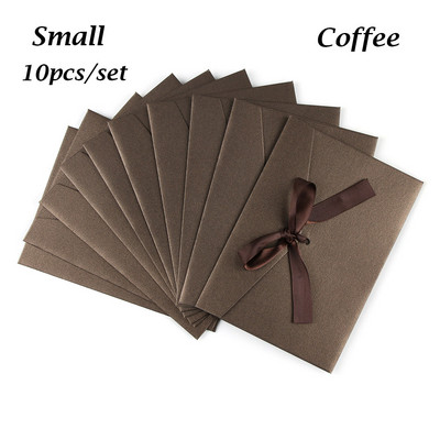 10 buc/lot set de plicuri pentru cadou, plicuri pentru invitații, carduri de papetărie, plic de casamento, plic kraft, plic roșu