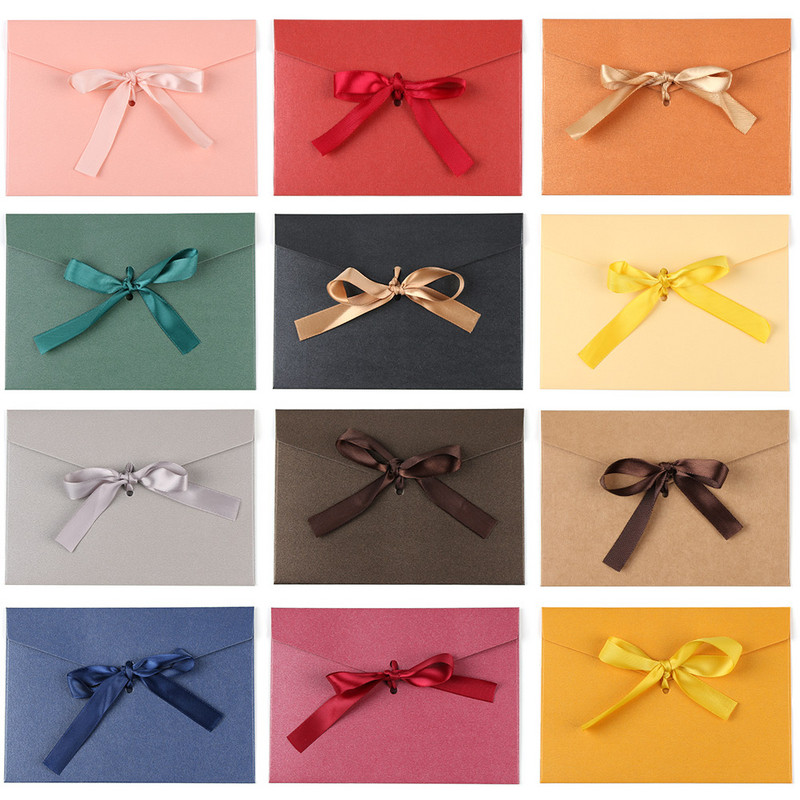 10 buc/lot set de plicuri pentru cadou, plicuri pentru invitații, carduri de papetărie, plic de casamento, plic kraft, plic roșu