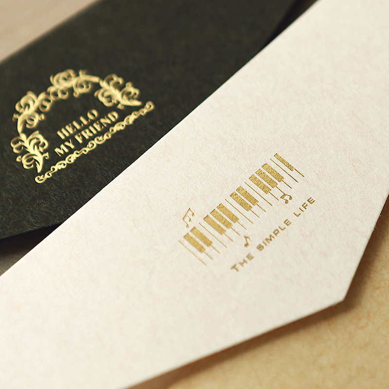 5 kom/lot Vintage zlatne kuverte za pozivnice Poklon kartice od kraft papira Kuverta za prozore Svadbena pisma Set za pisma