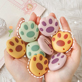Cuțit utilitar Kawaii Mini cuțit de buzunar Laba de pisică Cutie expresă Deschizător de plicuri Cuțit de hârtie Lamă reîncărcabilă Papetarie coreeană