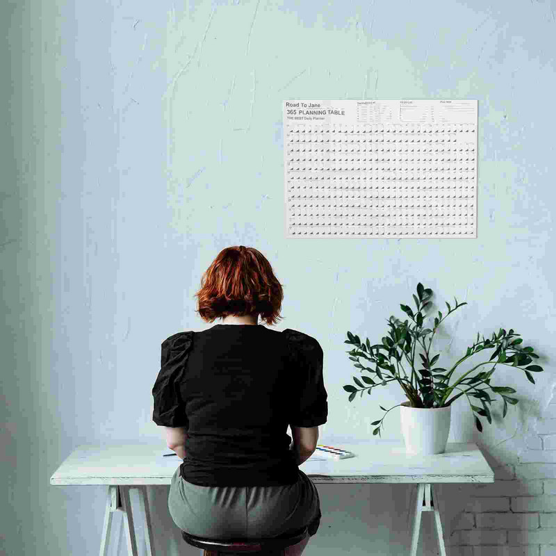 Program 2023 Foaie de calendar supradimensionat Planificator pentru tot anul Zilnic Anual Planificare simplă a timpului pe perete