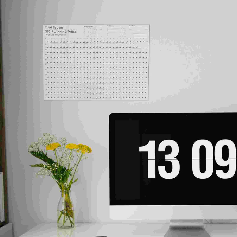 Program 2023 Foaie de calendar supradimensionat Planificator pentru tot anul Zilnic Anual Planificare simplă a timpului pe perete