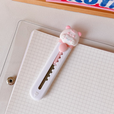 Kawaii kreslené zvieratá nôž mini prenosný otvárač krabíc vreckový rezačka papiera roztomilý otvárač obálok školské kancelárske potreby